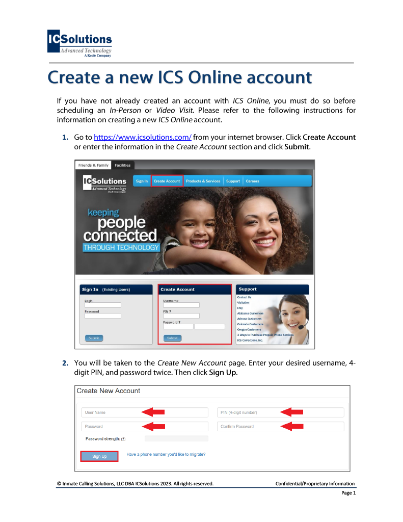 Create Account 1